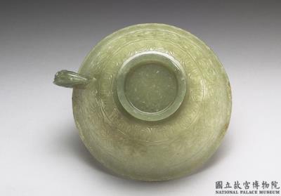 图片[3]-Jade bowl with bud shaped handle, India-China Archive